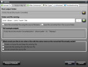 MuvAudio - Options - Output Files To